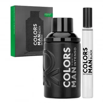 EST. UNIT BNT COLORS MAN BLACK INTENSO EDP 100 ML+10 ML - Código 15344-1
