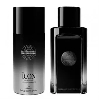 Kit Coffret Masculino Antonio Bandeiras PerfumeThe Icon Eau de Parfum 100ml + desodorante 150ml