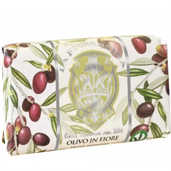 LA FLORENTINA SABONETE BARRA OLIVE FLOWERS 200 G - Código 15697-1
