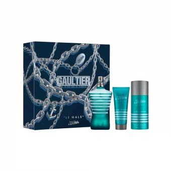 EST. J.P.G. LE MALE EDT 125 ML+GEL 75 ML+DESOD 150 ML - Código 16091-1