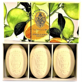 LA FLORENTINA SABONETE AGRUMI DI BOBOLI CX C/ 3 UND - Código 16124-1
