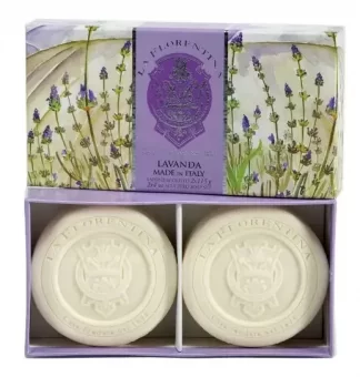 KIT LA FLORENTINA SABONETE LAVANDA 2 UN 230 G - Código 16386-1