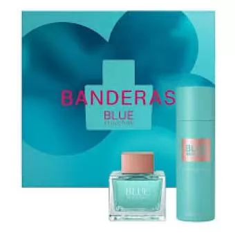 ESTOJO ANTONIO BANDERAS BLUE SEDUCTION EDT 80 ML+DESOD 150 ML - Código 17690-1
